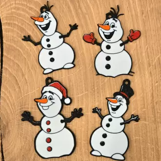 Noel Kardan Adamı mürettebat süsleri - Olaf'ın tarzı