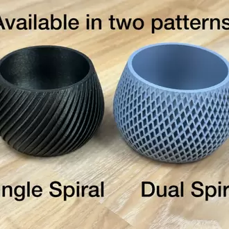 Çift Spiral Saksı