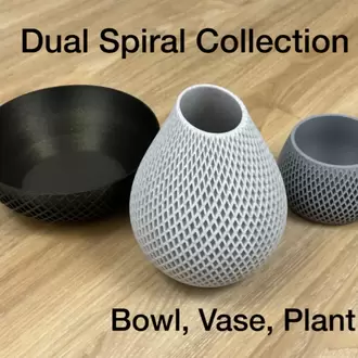 Çift Spiral Saksı