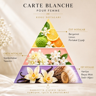 Carte Blanche Meyvemsi/Çiçeksi Kadın Parfüm 50 ml