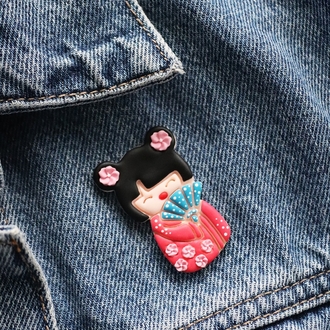 Kokeshi - Broş