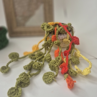 Amigurumi mini sarkan çiçek 