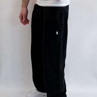 Polo Ralph Lauren Siyah Renk Beyaz Nakış Detaylı Baggy Jogger