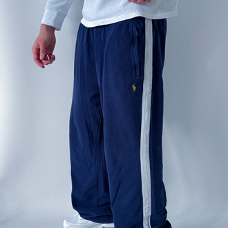 Polo Ralph Lauren Lacivert Beyaz Yan Şeritli Baggy Jogger