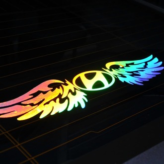 HYUNDAI HOLOGRAM KANAT LOGO