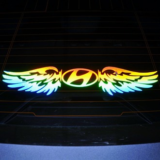 HYUNDAI HOLOGRAM KANAT LOGO