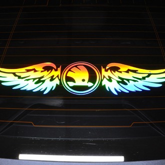 SKODA HOLOGRAM KANAT LOGO