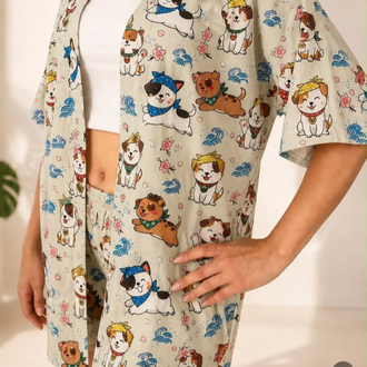 Large/XL Beden HappyDogs | KİMONO&ŞORT Takım
