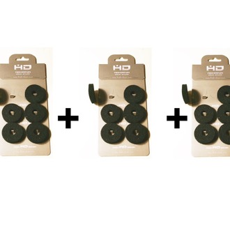 10 X 40 MM 3 LÜ SİYAH RENKLİ DOĞAL ZİL KEÇESİ