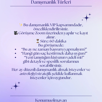 AYLIK ÖNGÖRÜ DANIŞMANLIĞI