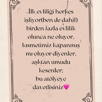 İKİNCİ EVLİLİK POTANSİYELİ ATÖLYESİ