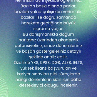 SINAV ASTROLOJİSİ AKADEMİK POTANSİYEL DANIŞMANLIĞI 