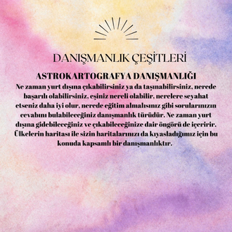 ASTROKARTOGRAFİ DANIŞMANLIĞI