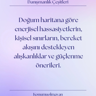 DOĞUM HARİTANA GÖRE ENERJİ BLOKAJLARI ANALİZİ