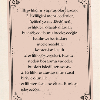 İKİNCİ EVLİLİK POTANSİYELİ ATÖLYESİ