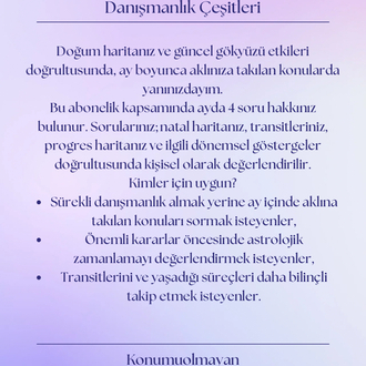 AYLIK SORU CEVAP DANIŞMANLIĞI