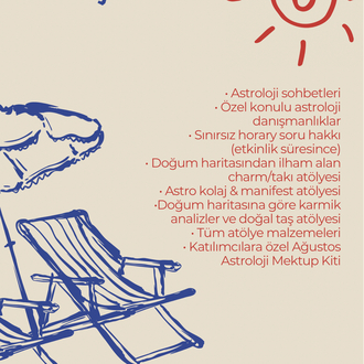 ASTRO RETREAT GÜNLERİ 31.07.2026-02.08.2026 (konaklama ücreti hariçtir)