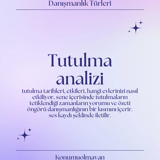 TUTULMA ANALİZİ (KISA ÖNGÖRÜ)