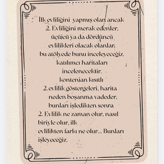 İKİNCİ EVLİLİK POTANSİYELİ ATÖLYESİ