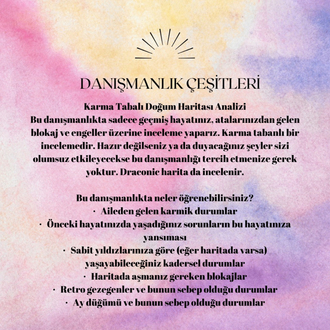 KARMA TABANLI DOĞUM HARİTASI DANIŞMANLIĞI