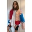 Chunky Knıt Ceket Pink& Blue