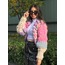 Chunky Knıt Ceket Purple&