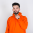 HONEYBADGER - TURUNCU BASIC HOODIE