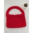 kırmızı peluş bucket çanta