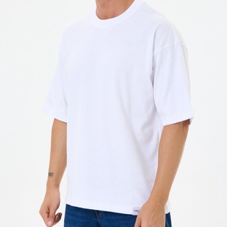 Beyaz Basic Oversize Tişört ( Unisex)