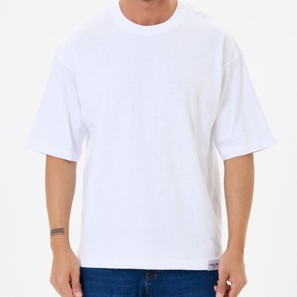 Beyaz Basic Oversize Tişört ( Unisex)