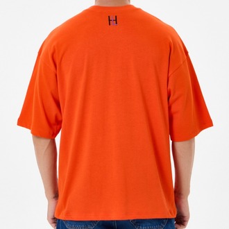 Turuncu Basic Oversize Tişört (Unisex)