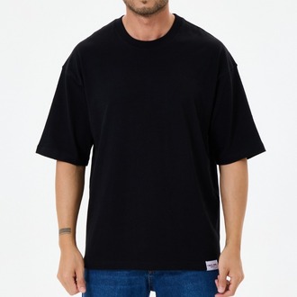 Siyah Basic Oversize Tişört (Unisex)