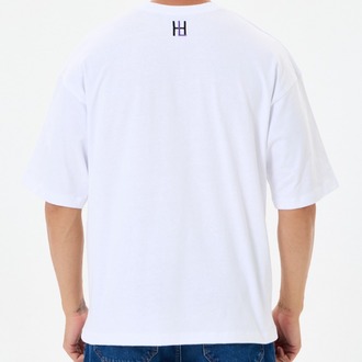 Beyaz Basic Oversize Tişört ( Unisex)