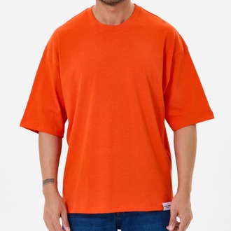 Turuncu Basic Oversize Tişört (Unisex)