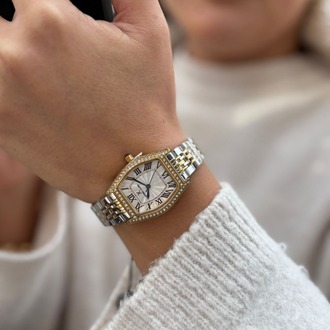 DANIEL KLEIN DK.1.14106-3 “GOLD-SILVER KASA” KADIN KOL SAATİ