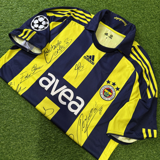 Orijinal 08/09 Sezonu Deivid de Souza UCL Maçında Giydiği Islak İmzalı Forması L beden