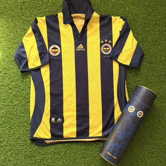 Orijinal 100. Yıl Çift Taraflı Islak İmzalı Kutulu Fenerbahçe Forması S-M beden