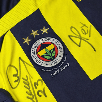 Orijinal 07/08 Sezonu 100. Yıl Islak İmzalı Roberto Carlos Fenerbahçe Forması 2XL beden