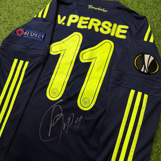 Orijinal 15/16 Sezonu RvP Islak İmzalı Fenerbahçe Maç Forması 
