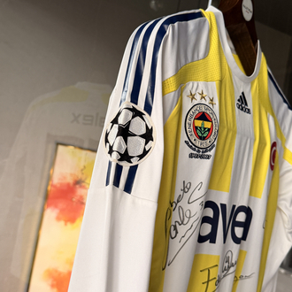 Orijinal 07/08 Sezonu Alex de Souza Şampiyonlar Lig Maçta Giydiği Islak İmzalı Forması 
