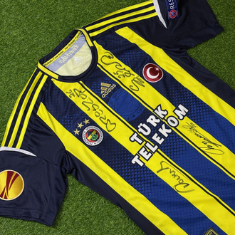 Orijinal 12/13 Sezonu Alex de Souza Maçta Giydiği Islak İmzalı Fenerbahçe Forması M beden