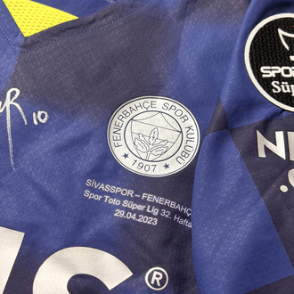 Orijinal 22/23 Sezonu Ferdi Kadıoğlu Islak İmzalı Maçta Giydiği Fenerbahçe Forması S beden