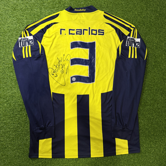Orijinal 07/08 Sezonu 100. Yıl Islak İmzalı Roberto Carlos Fenerbahçe Forması 2XL beden