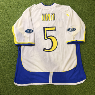 Orijinal 02/03 Sezonu Ümit Özat Maçta Giydiği Islak İmzalı Fenerbahçe Forması L-XL beden