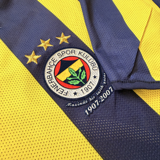 Orijinal 100. Yıl Çift Taraflı Islak İmzalı Kutulu Fenerbahçe Forması S-M beden