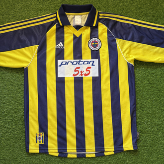 Orijinal 99/00 Sezonu Fenerbahçe Proton Çubuklu Forma XL beden
