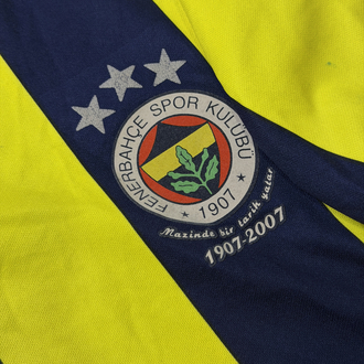 Orijinal 100. Yıl Tümer Metin Çubuklu Fenerbahçe Forması
