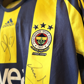 Orijinal 08/09 Sezonu Islak İmzalı Fenerbahçe Forması L beden