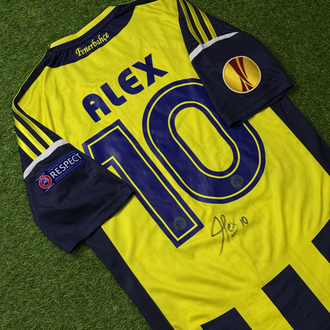 Orijinal 12/13 Sezonu Alex de Souza Maçta Giydiği Islak İmzalı Fenerbahçe Forması M beden