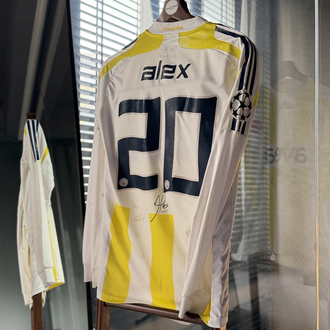 Orijinal 07/08 Sezonu Alex de Souza Şampiyonlar Lig Maçta Giydiği Islak İmzalı Forması 